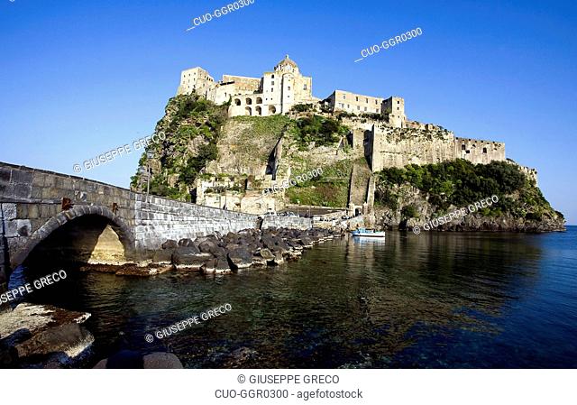 Aragonese castle, Ischia island, Campania, Italy, Europe