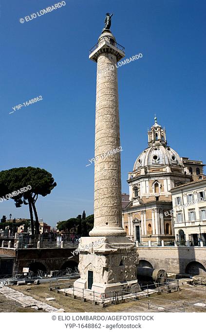 Trajan's Column, Trajan's Forum, Rome, Lazio, Italy