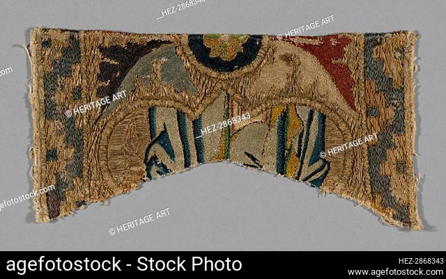 Fragment from an Orphrey, Florence, 1360s. Creator: Unknown
