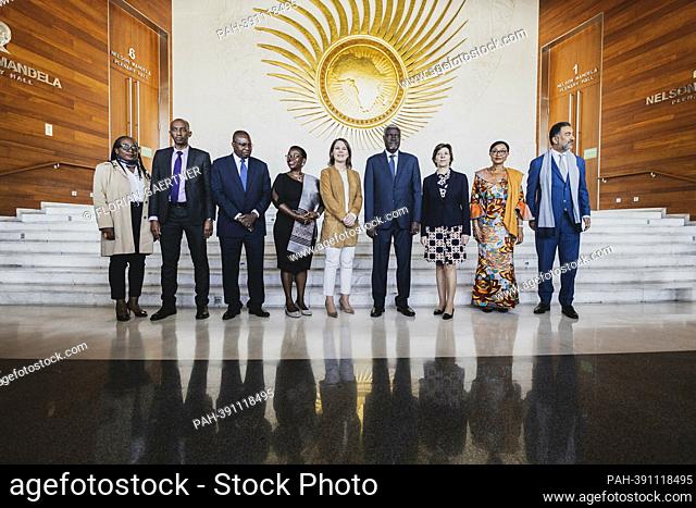 Group photo at the African Union, taken during a joint meeting at the African Union headquarters in Addis Ababa, Jan. 13, 2023