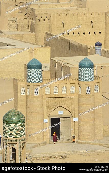 Uzbekistan, Khorezm, Khiva, Unesco World Heritage Site, Old city of Itchan Qala, Citadel of Kunya Ark (Khoukna Ark)