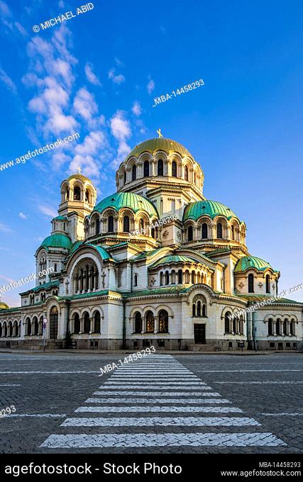 Alexander Nevsky Cathedral in Sofia, Bulgaria on a sunny day