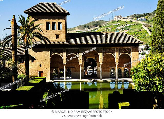 Granada, Andalucía, Spain. Alhambra, The Palace of the Partal