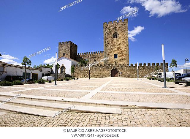 The castle of Amieira do Tejo. Alentejo, Portugal