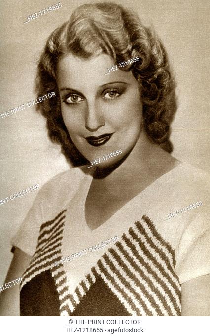 Jeanette MacDonald, American actress, 1933. MacDonald (1903-1965) was a singer and actress best remembered for her musical films of the 1930s