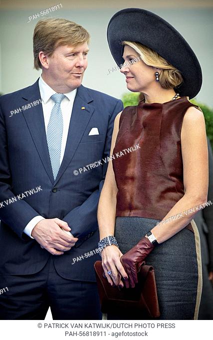 King Willem-Alexander and Queen Maxima of The Netherlands visit Draeger Medical technology in Luebeck, Germany, 19 March 2015