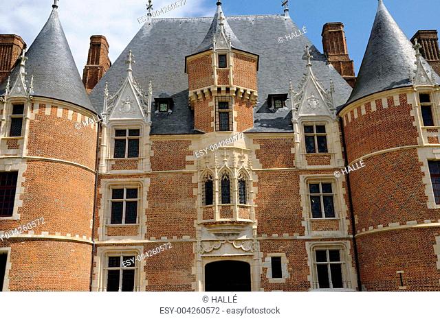France, the gothic castle of Martainville Epreville