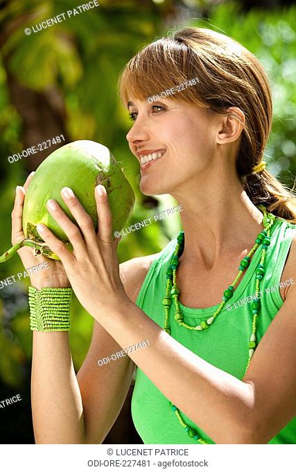 Woman coconut