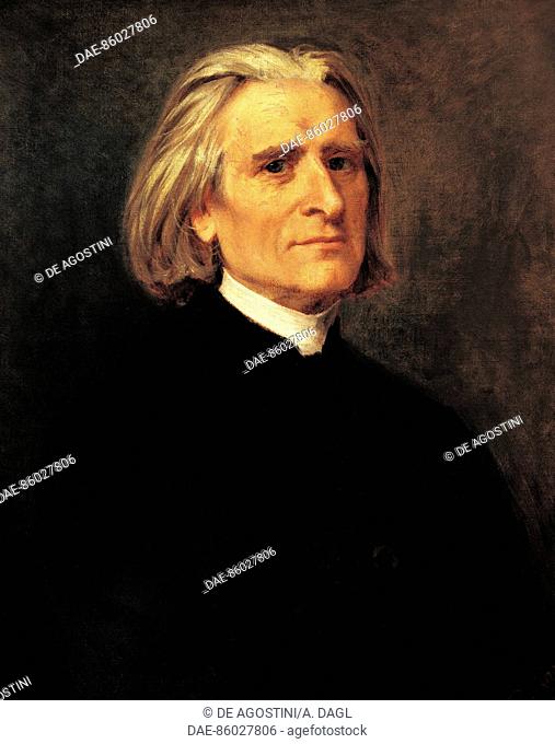 Portrait of Franz Liszt (Raiding, 1811-Bayreuth, 1886), Hungarian composer, pianist and conductor, 1869.  Weimar, Liszt-Haus