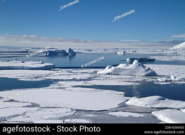 Southern Ocean and Antarctic islands near the Antarctic Peninsula in winter