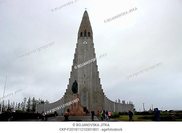 The monolithic Hallgrimskirkja church in Iceland's capital Reykjavik, August 21, 2018. (CTK Photo/Jitka Bojanovska)