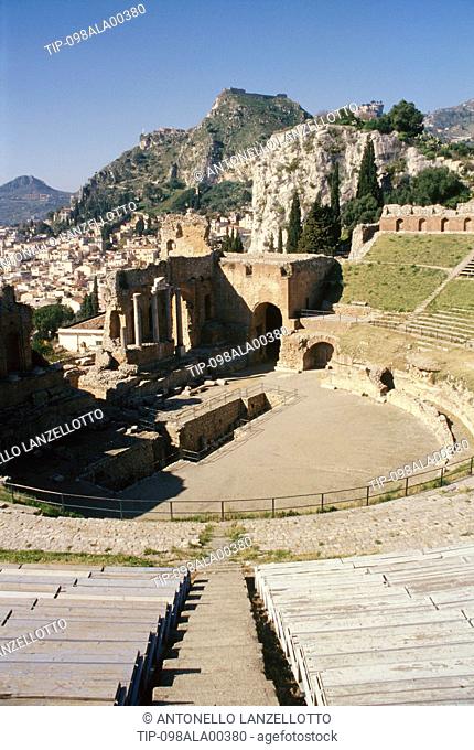 Italy, Sicily, Taormina, the Greek Theatre