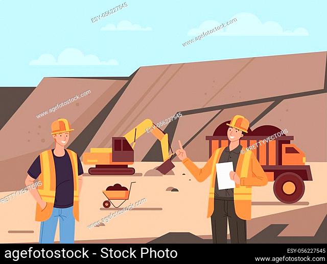 Coal mine production industry concept. Vector flat cartoon graphic design  illustration, Stock Vector, Vector And Low Budget Royalty Free Image. Pic.  ESY-056227545 | agefotostock