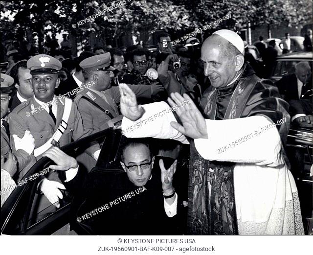 Sep. 01, 1966 - Pope Paul VI made a pilgrimage to Monte Fumons south of Rome to pay homage to the only Pope who ever abdicated