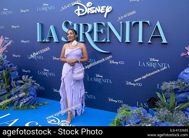 Luna Lionne attends to 'La Sirenita' 'The Little Mermaid' photocall on May 19, 2023 in Madrid, Spain