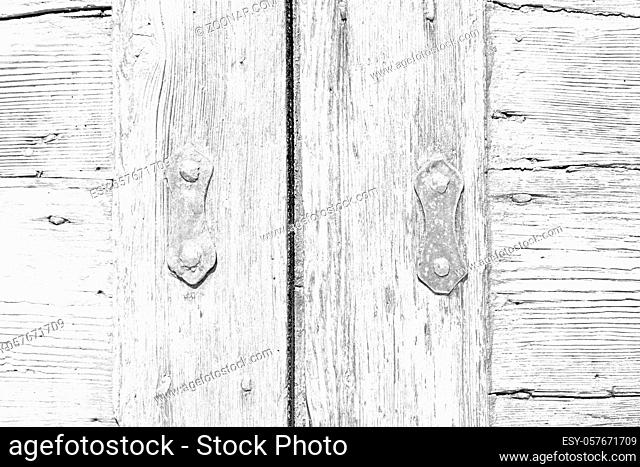 abstract texture of a  brown antique wooden   old door