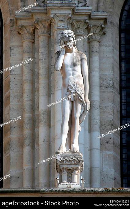 Statue of Adam, Notre Dame Cathedral, Paris