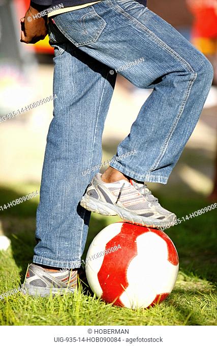 Boy and Soccer Ball