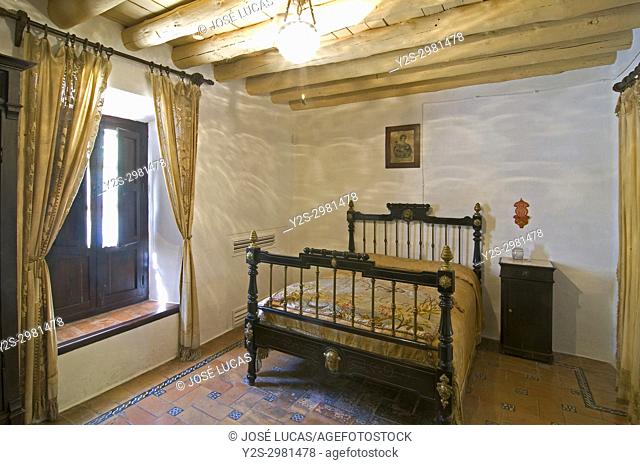 Birthplace - museum of the poet Federico Garcia Lorca, Room where the poet was born, Fuente Vaqueros, Granada province, Region of Andalusia, Spain, Europe