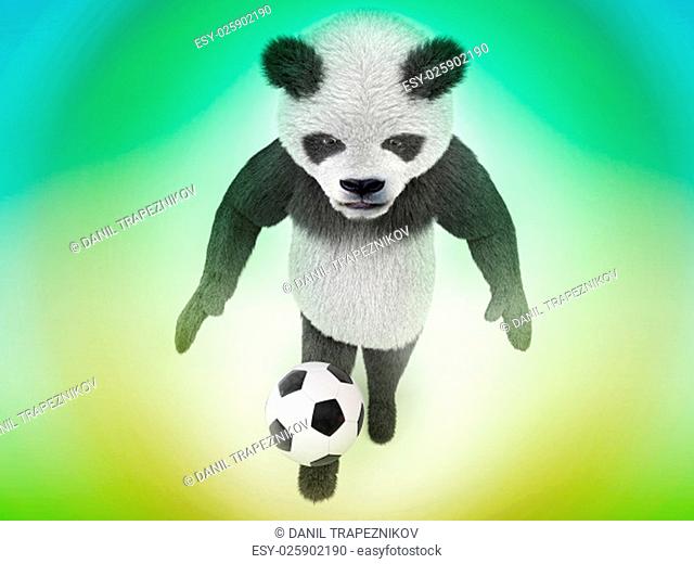 Panda soccer player Stock Photos and Images | agefotostock