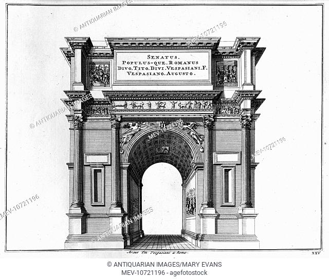 Nouveau Theatre D'Italie, Rome Ancienne Et Moderne- Arch of Titus, Rome, Italy