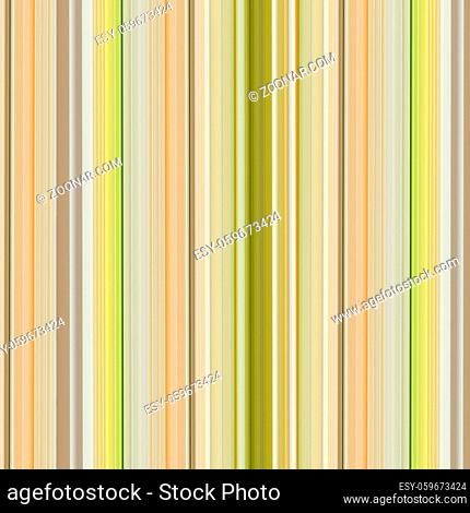 Multicolored striped cotton or linen fabric, or wrapping paper background pattern in yellow, green and orange pastel tint