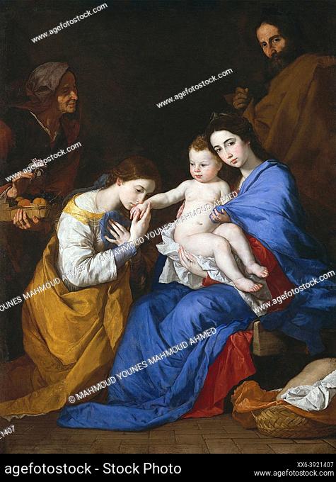The Holy Family with Saints Anne and Catherine of Alexandria (Spanish: Lo Spagnoletto) by Jusepe de Ribera (1591â. “1652) Met Museum, USA.