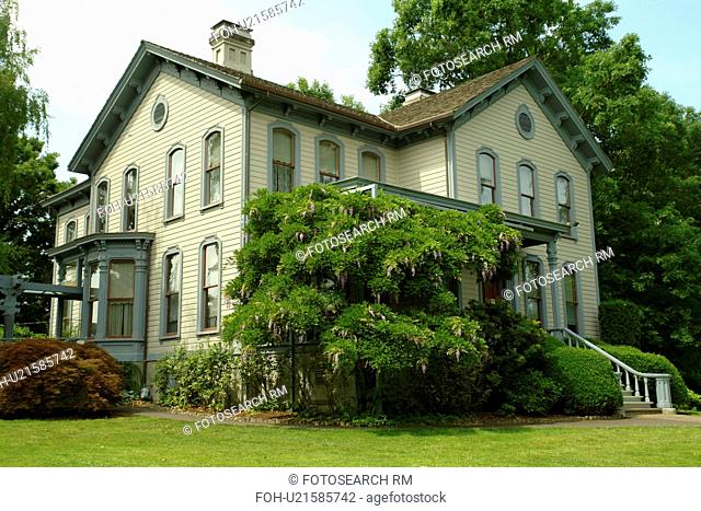 Salem, OR, Oregon, Bush's Pasture Park, Bush House Museum, Italianate 1877