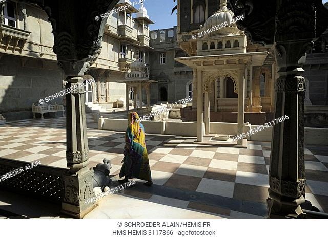 India, Rajasthan State, Dungarpur, the Udai Bilas Palace has been converted into a luxury hotel