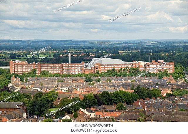 England, North Yorkshire, York, Looking towards the Rowntrees Nestle factory from York Minster