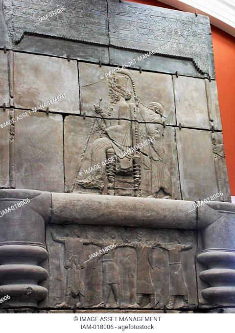Plaster cast from Persepolis. The image opposite is made from part of one side of a huge doorway to a palace built between 470-450 BC