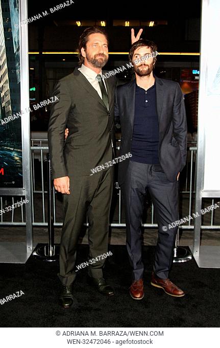 “Geostorm” World Premiere held at the TCL Chinese Theatre in Hollywood, California. Featuring: Gerard Butler, Jim Sturgess Where: Los Angeles, California