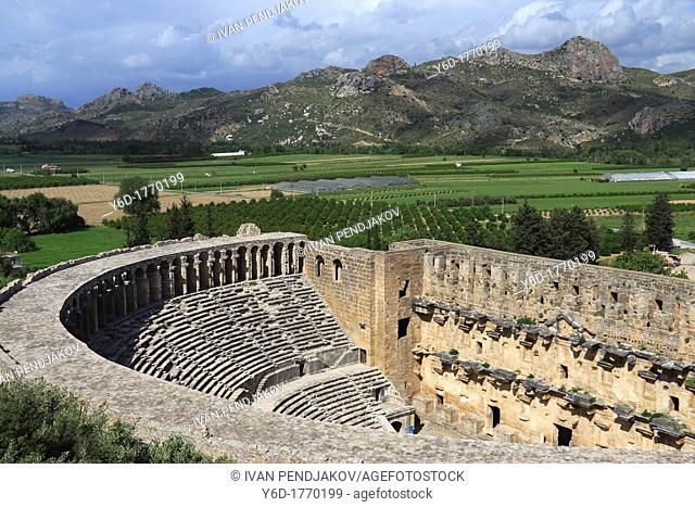 The Roman Theatre in Aspendos, Antalya, Turkey