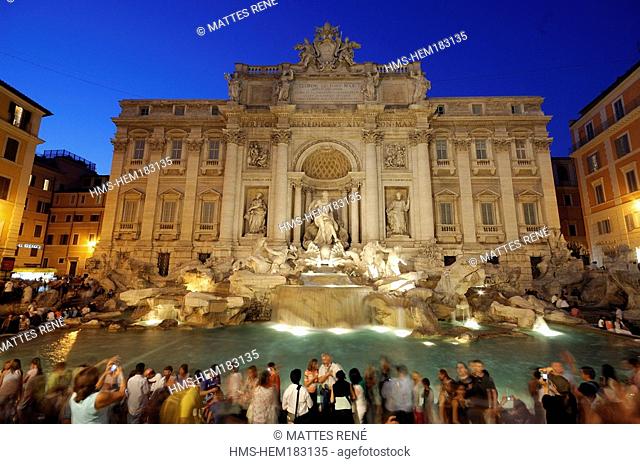 Italy, Lazio, Rome, listed as World Heritage by UNESCO, Quirinale District, Trevi Fountain