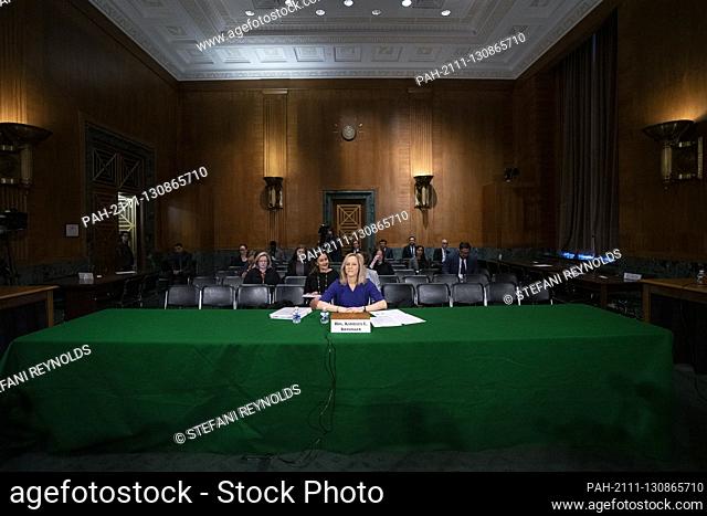 Kathleen Kraninger, Director of the Consumer Financial Protection Bureau, arrives to give the CFPB’s semi-annual report to Congress before the U.S