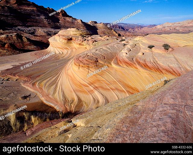 Wind-scuplted Navajo Sandstone, Vermilion Cliffs National Monument, Paria-Vermilion Cliffs Wilderness, Arizona
