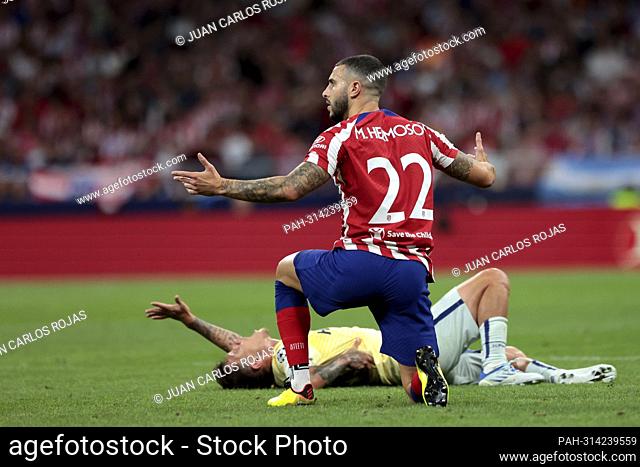 Madrid, Spain: 07.09.2022.- Porto player Otavio is injured after a fortuitous crash. Atletico de Madrid vs Porto Champions League group stage matchday 1 of 6