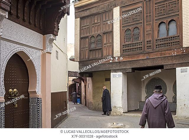 Street scene, Medina, Meknes. Morocco