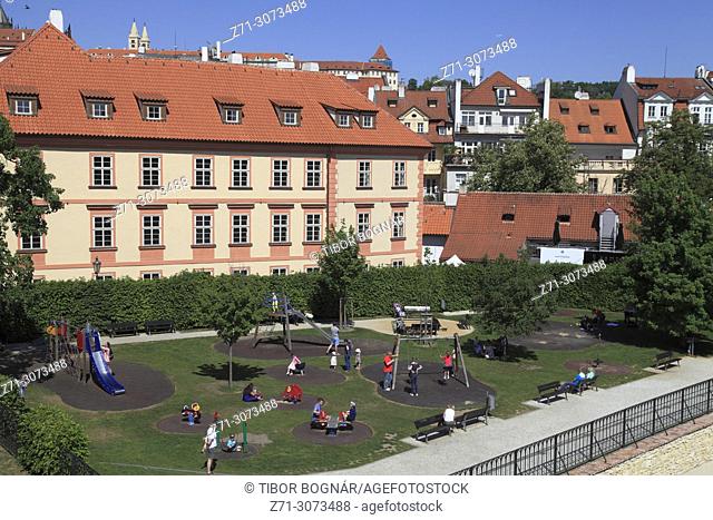 Czech Republic, Prague, Mala Strana, Lesser Town, playground, children,