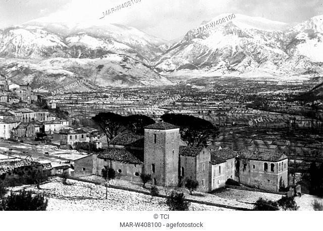 Europe, Italy, Calabria, morano, landscape of the city, 1920-30