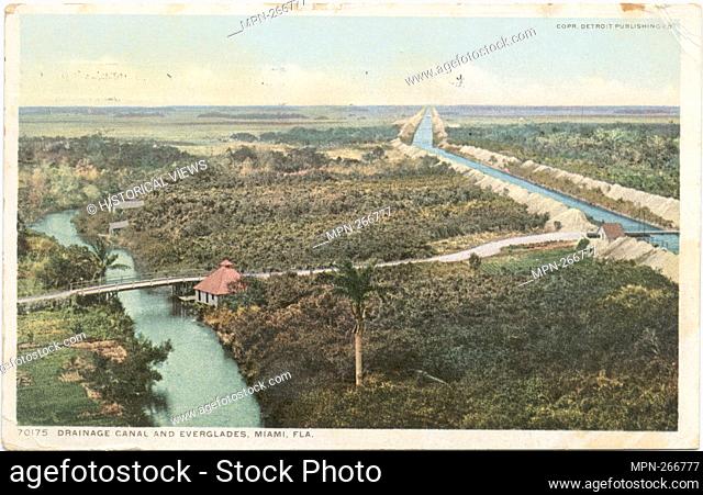 Drainage Canal and Everglades, Miami, Fla. Detroit Publishing Company postcards 70000 Series. Date Issued: 1898 - 1931 Place: Detroit Publisher: Detroit...