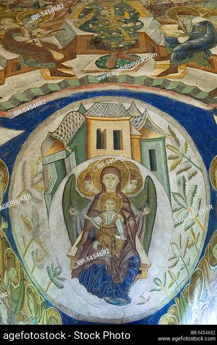 Church of St. John the Baptist, Arbore, Southern Bukovina, Republic of Moldova, Romania, Moldavia, Frescoes, Fresco, Europe