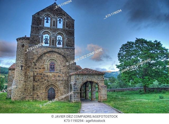 Romanesque Church of San Salvador de Cantamuda (12th century). Fuentes Carrionas y Fuente Cobre-Montaña Palentina Natural Park
