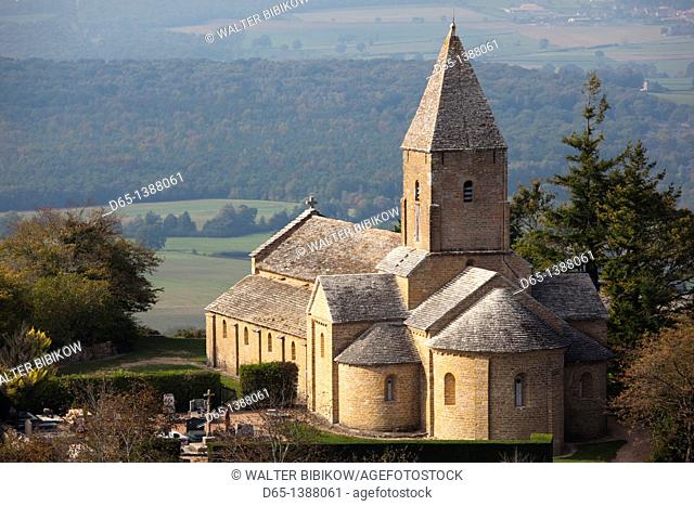 France, Saone-et-Loire Department, Burgundy Region, Maconnais Area, Brancion, Eglise St-Pierre church