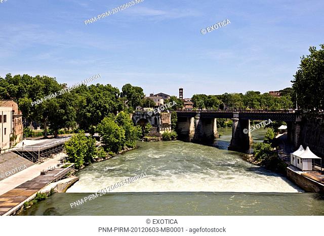 Bridge across a river, Rome, Lazio, Italy