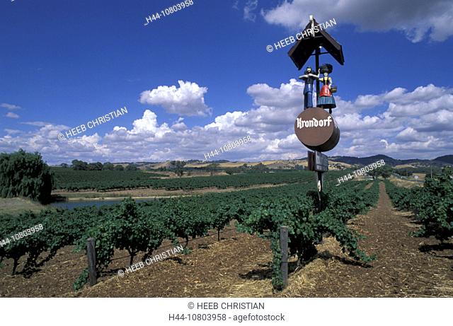 agriculture, Australia, Barossa Valley, sculpture, South Australia, Tanunda, Krondorf Winery, vineyard, wine