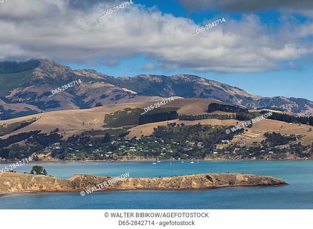 New Zealand, South Island, Canterbury, Banks Peninsula, Akaroa, Akaroa Harbor