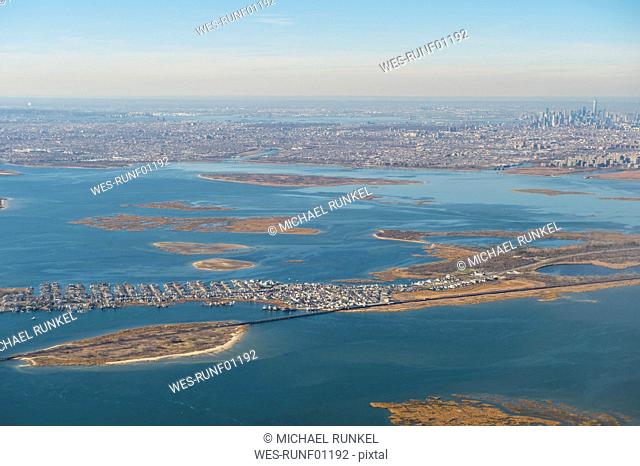 USA, Aerial view of New York