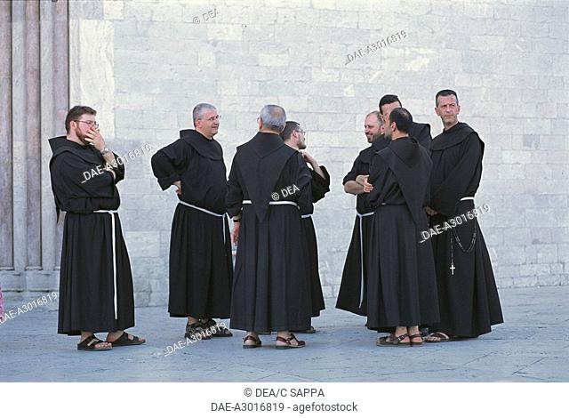 Italy - Umbria region - Assisi (Perugia province). Barefoot Franciscans