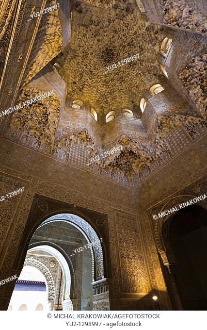Hall of the Abencerrajes in Alhambra Granada, Spain